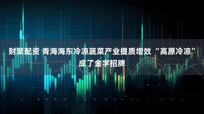 财聚配资 青海海东冷凉蔬菜产业提质增效 “高原冷凉”成了金字招牌
